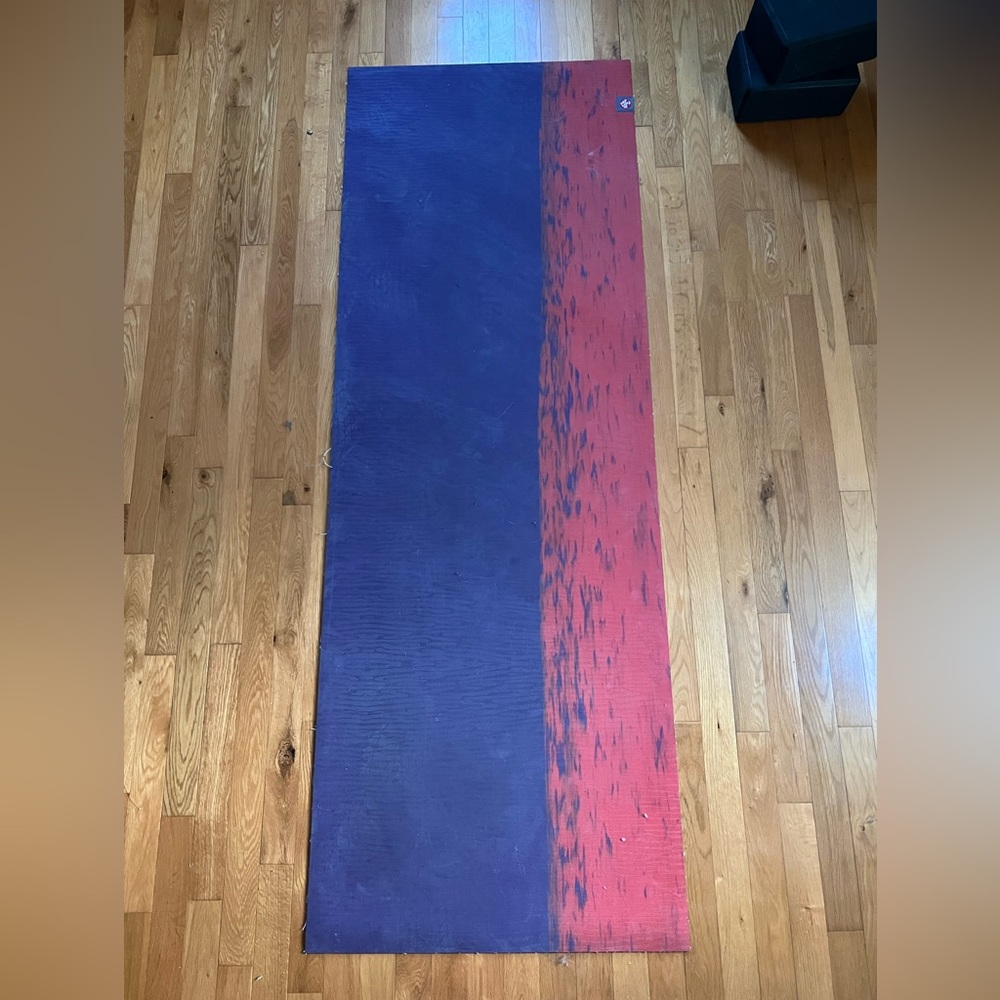 Manduka Eko Natural Rubber Yoga Mat 5mm - purple & red (discontinued color!)